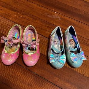 Lot of 2 pairs Disney princess kitten heels size 8T